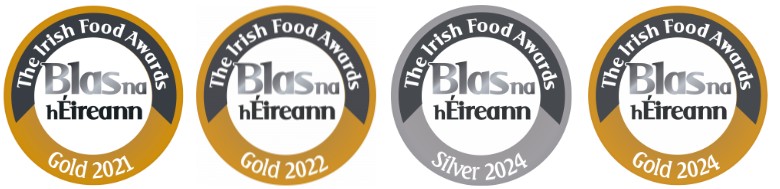 Winner of Blas na hÉireann Gold Award 2021, 2022, 2024, & Silver 2024